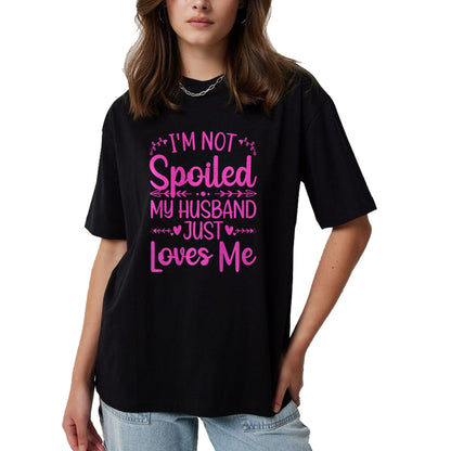 Best Wife Shirt, Wife and Husband Unisex T-Shirt/Hoodie/Sweatshirt HLT00 - Gift for wife T shirt, spoiled wife   Funny Spoiled Wife Art For Women Girls Husband Spoiled Wife Pr (15)