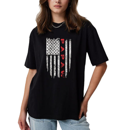 Best Grandpa Shirt, Proud Grandpa Unisex T-Shirt/Hoodie/Sweatshirt HLT00 - Papaw American Flag Grandpa Gifts Men T-Shirt
