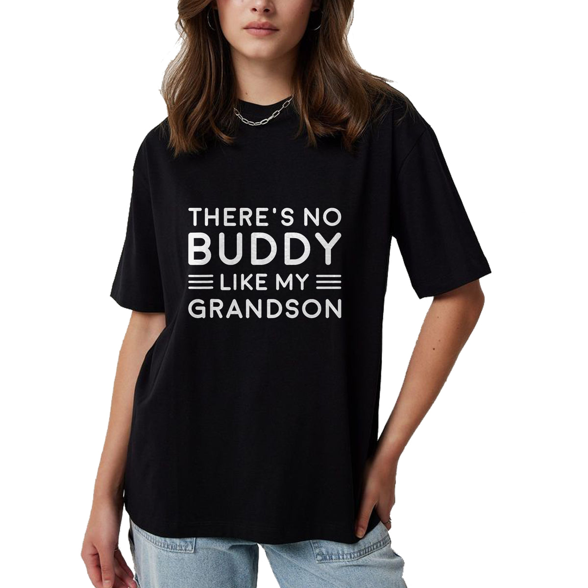 Best Grandpa Shirt, Proud Grandpa Unisex T-Shirt/Hoodie/Sweatshirt HLT00 - There Is No Buddy Like My Grandson Matching Grandpa Outfit T-Shirt