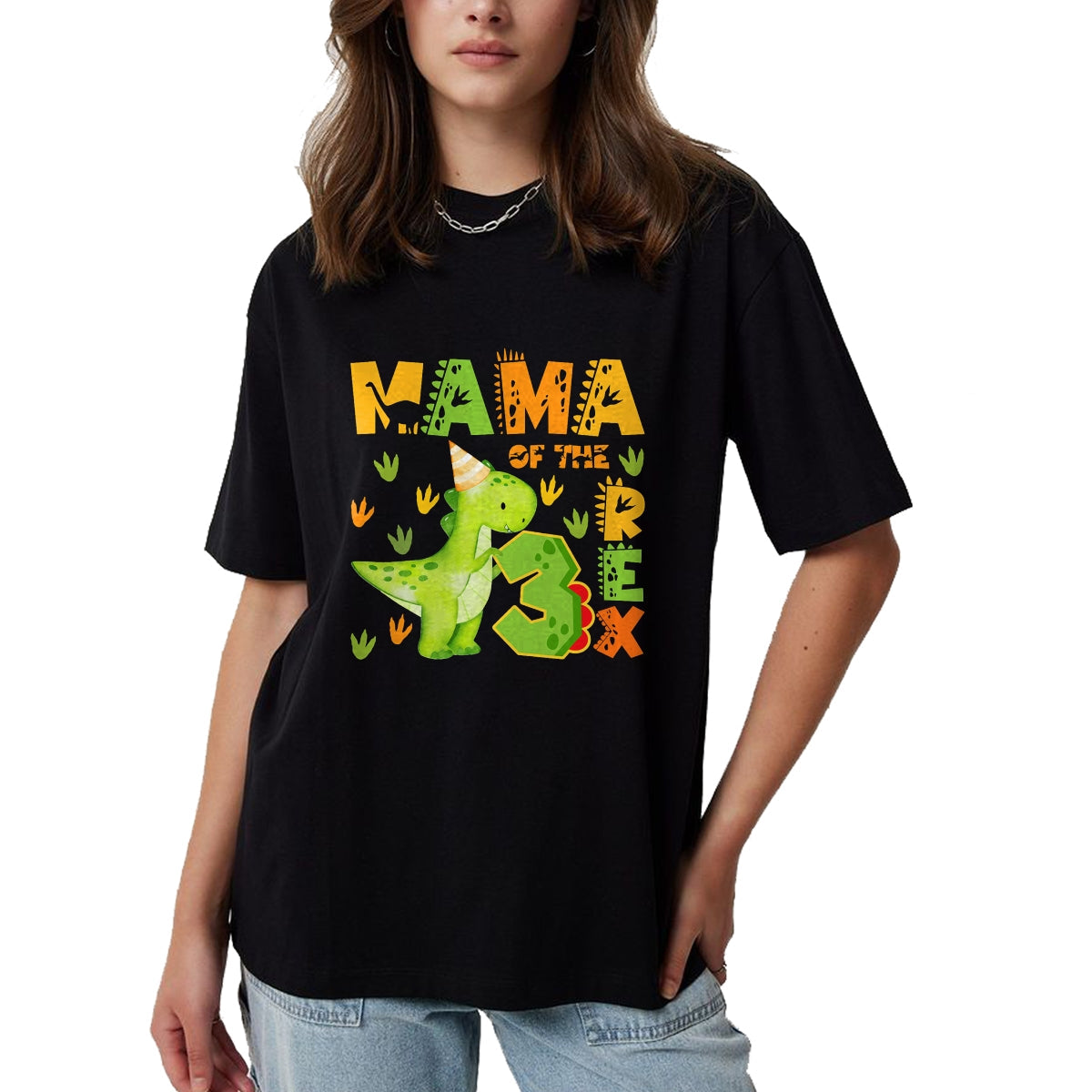Best Dinosaur Lover Shirt, Funny Dinosaur UnisexT-Shirt/Hoodie/Sweatshirt HLT00 - Mama of The Three Rex 3rd Birthday Boy Dinosaur T-Rex T-Shirt
