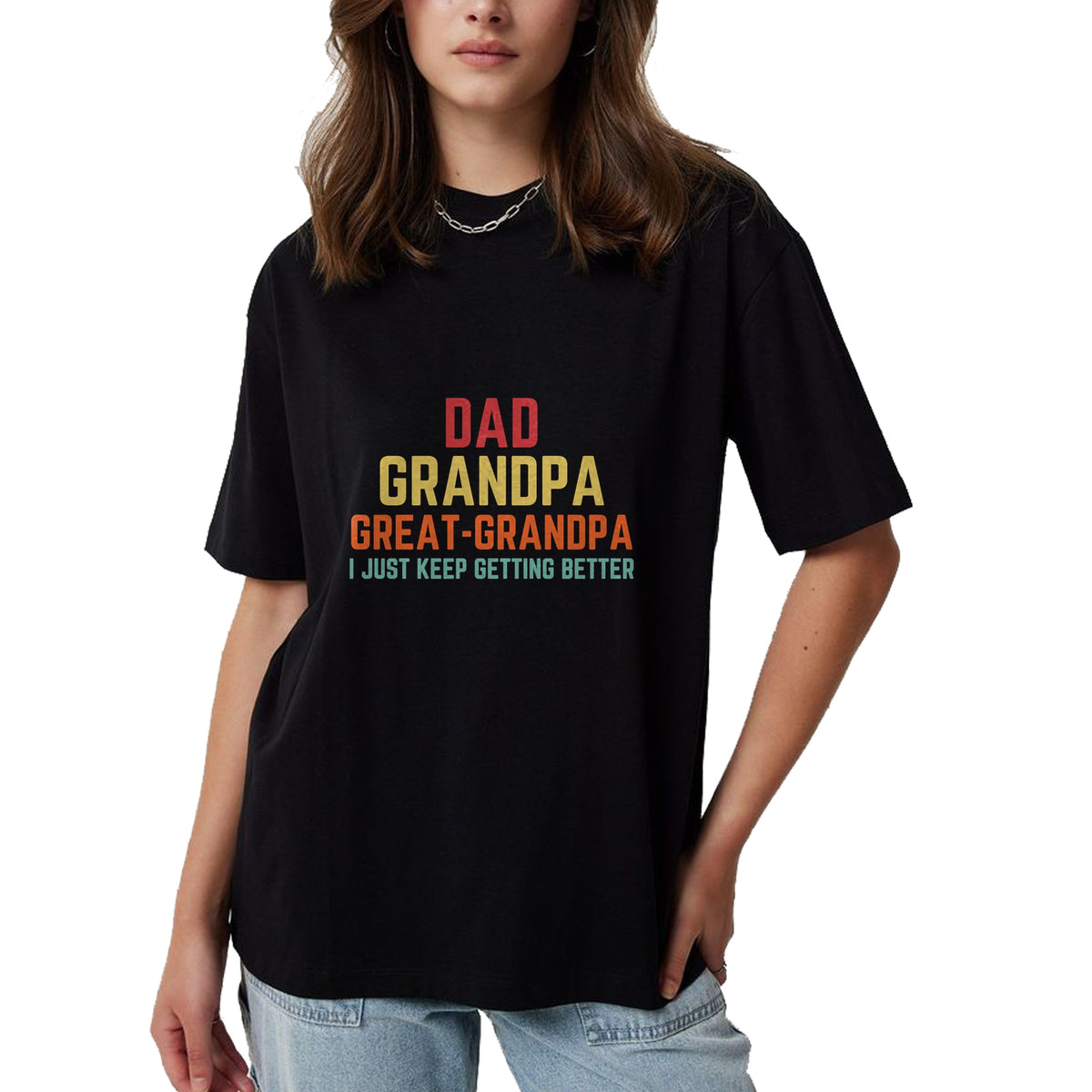 Best Grandpa Shirt, Proud Grandpa Unisex T-Shirt/Hoodie/Sweatshirt HLT00 - Fathers Day Gift from Grandkids Dad Grandpa Great Grandpa Long Sleeve T-Shirt