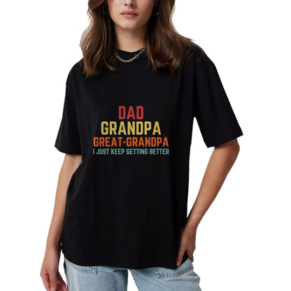 Best Grandpa Shirt, Proud Grandpa Unisex T-Shirt/Hoodie/Sweatshirt HLT00 - Fathers Day Gift from Grandkids Dad Grandpa Great Grandpa Long Sleeve T-Shirt