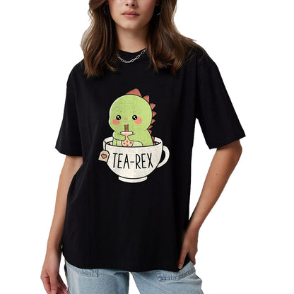 Best Dinosaur Lover Shirt, Funny Dinosaur UnisexT-Shirt/Hoodie/Sweatshirt HLT00 - Boba Tea-Rex Cute T-Rex Dinosaur Lover Kawaii Funny Dino Pun T-Shirt