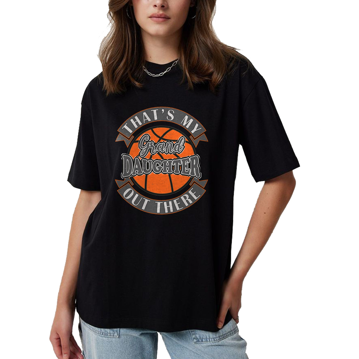Best Grandpa Shirt, Proud Grandpa Unisex T-Shirt/Hoodie/Sweatshirt HLT00 - That's My Granddaughter Out There Basketball Grandma Grandpa T-Shirt
