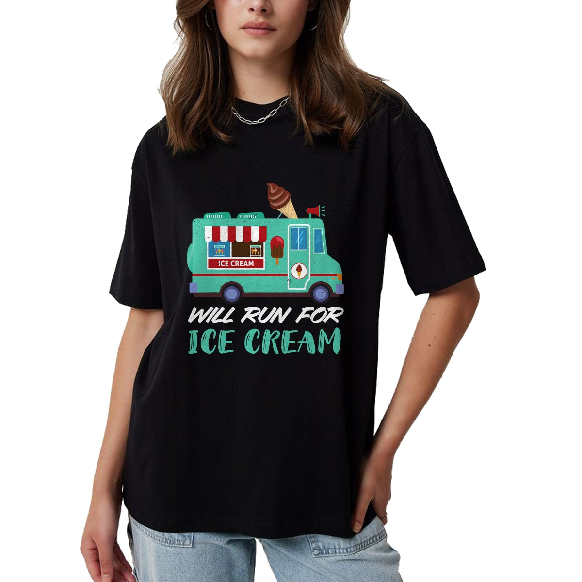 Best Truck Driver Life Shirt, Funny Trucker UnisexT-Shirt/Hoodie/Sweatshirt HLT00 - Ice Cream Truck Will Run for Ice Cream Truck Driver T-Shirt