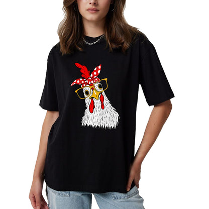 Best Farmer Life Shirt, Funny Farmer UnisexT-Shirt/Hoodie/Sweatshirt HLT00 - Chicken Bandana Girl - Poultry Owner Rancher Farmer Backyard T-Shirt