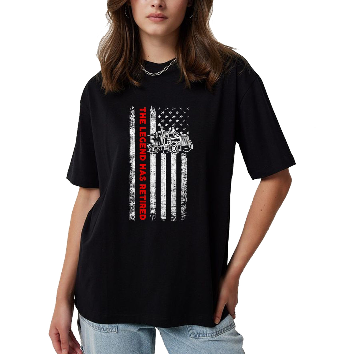 Best Truck Driver Life Shirt, Funny Trucker UnisexT-Shirt/Hoodie/Sweatshirt HLT00 - Retired Truck Driver - Patriotic Trucker - American Flag T-Shirt