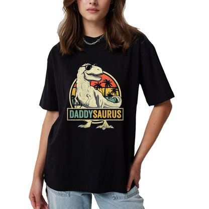 Best Dinosaur Lover Shirt, Funny Dinosaur UnisexT-Shirt/Hoodie/Sweatshirt HLT00 - Daddysaurus T Rex Dinosaur Daddy Saurus Family Matching T-Shirt