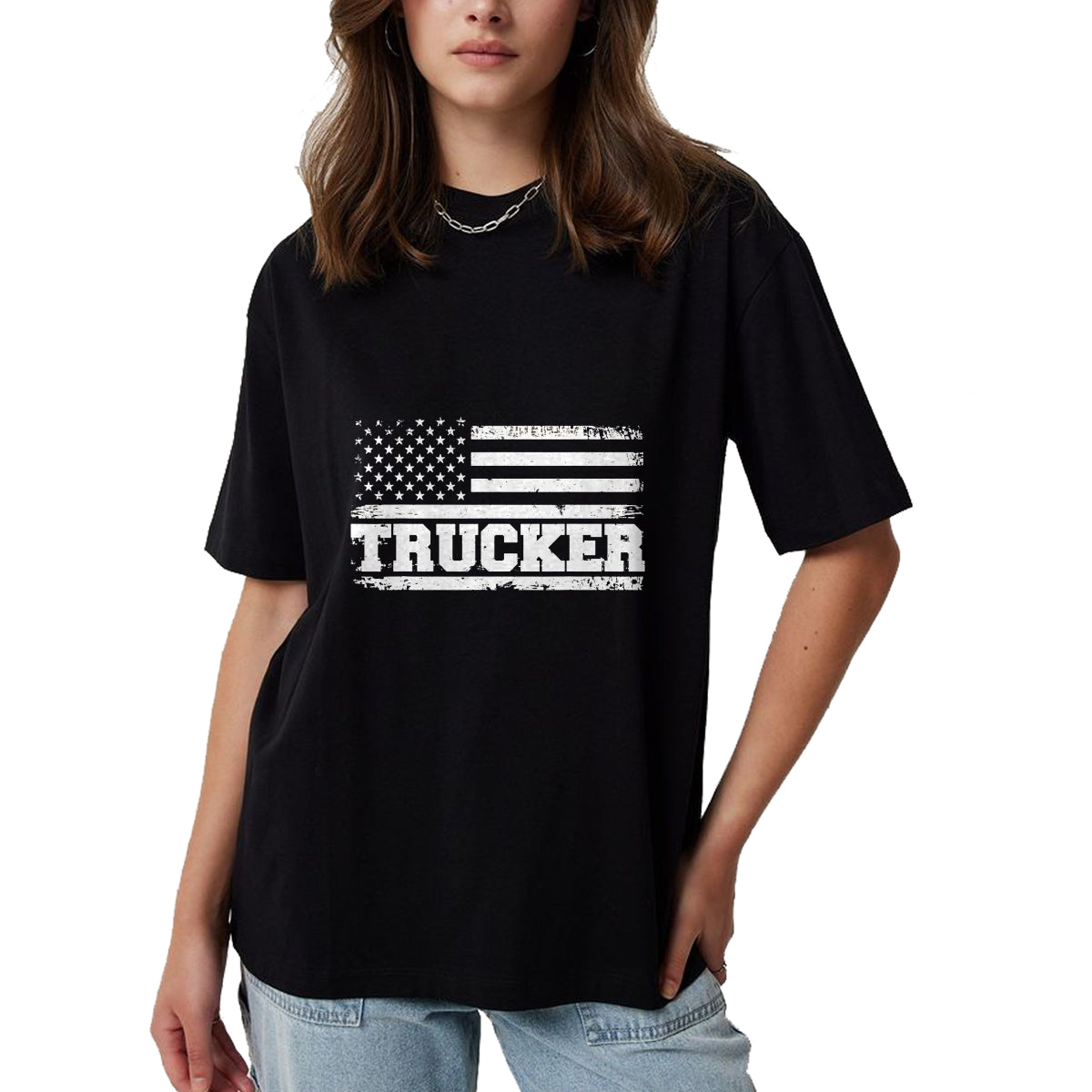 Best Truck Driver Life Shirt, Funny Trucker UnisexT-Shirt/Hoodie/Sweatshirt HLT00 - Truck Driver Trucker Us American Flag Patriotic T-Shirt