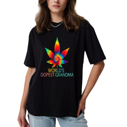 Best Grandma Shirt, Proud Grandma Unisex T-Shirt/Hoodie/Sweatshirt HLT00 - Funny World's Dopest Grandma Weed marijuana T-Shirt