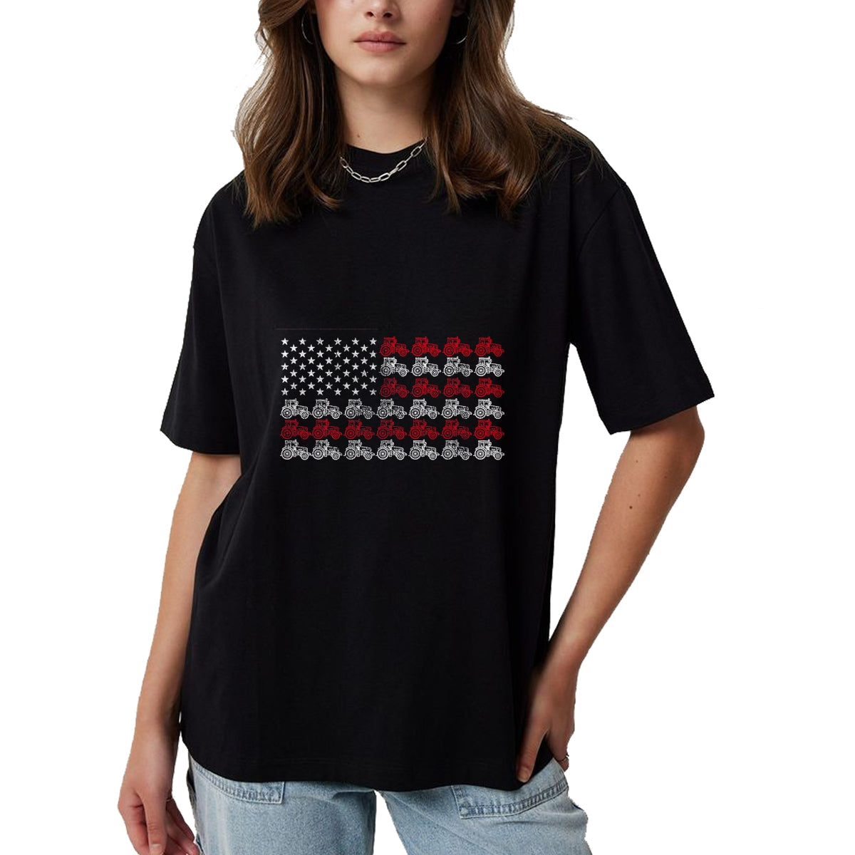 Best Farmer Life Shirt, Funny Farmer UnisexT-Shirt/Hoodie/Sweatshirt HLT00 - Proud Patriotic Freedom Designs Tractor American Flag Farmer T-Shirt - Unisex-AdultsKids, Black, Sh