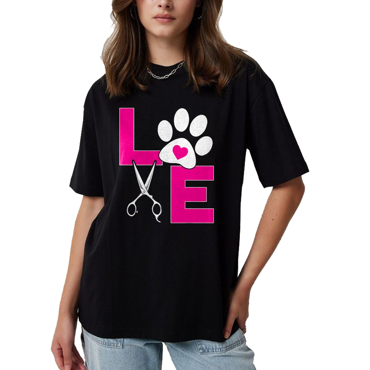 Dog Love Shirt, Dog Lover Gift T-Shirt/Hoodie/Sweatshirt HLT00 - Cute Dog Groomer Funny Dog Grooming Love Christmas T-Shirt