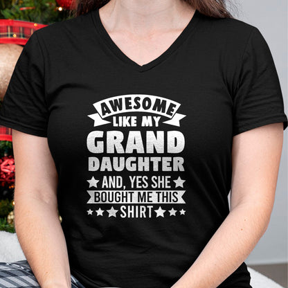 Best Grandpa Shirt, Proud Grandpa Unisex T-Shirt/Hoodie/Sweatshirt HLT00 - Awesome like my Granddaughter Grandpa Grandad T-Shirt
