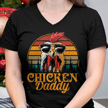 Best Farmer Life Shirt, Funny Farmer UnisexT-Shirt/Hoodie/Sweatshirt HLT00 - Chicken Daddy Vintage Poultry Farmer Funny Fathers Day Mens T-Shirt