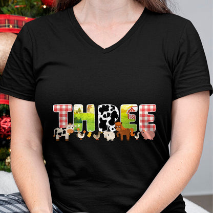 Best Farmer Life Shirt, Funny Farmer UnisexT-Shirt/Hoodie/Sweatshirt HLT00 - 3rd Farm Birthday Party 3 Year Old Farmer Birthday T-Shirt