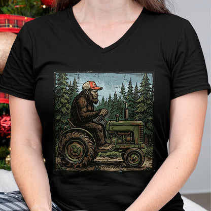 Best Farmer Life Shirt, Funny Farmer UnisexT-Shirt/Hoodie/Sweatshirt HLT00 - Bigfoot Sasquatch Tractor Funny Farm Farmer Men Women Kids T-Shirt