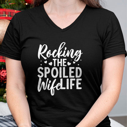 Best Wife Shirt, Wife and Husband Unisex T-Shirt/Hoodie/Sweatshirt HLT00 - Gift for wife T shirt, spoiled wife   Funny Spoiled Wife Art For Women Husband Spoiled Wife Life Pul (3)
