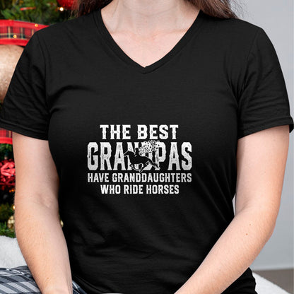 Best Grandpa Shirt, Proud Grandpa Unisex T-Shirt/Hoodie/Sweatshirt HLT00 - The best grandpas have granddaughters who ride horses T-Shirt