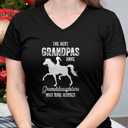 Best Grandpa Shirt, Proud Grandpa Unisex T-Shirt/Hoodie/Sweatshirt HLT00 - The Best Grandpas Have Granddaughters Who Ride Horses Lover T-Shirt