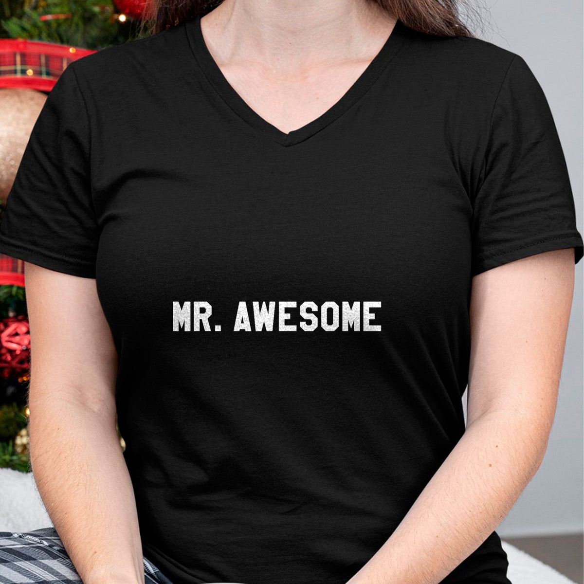 Best Wife Shirt, Wife and Husband Unisex T-Shirt/Hoodie/Sweatshirt HLT00 - Mr Awesome T-Shirt Funny Introduction Tee T-Shirt