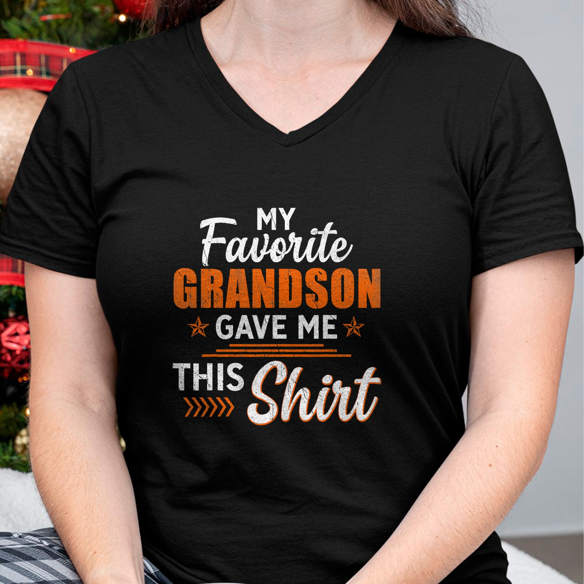 Best Grandpa Shirt, Proud Grandpa Unisex T-Shirt/Hoodie/Sweatshirt HLT00 - My Favorite Grandson Gave Me This Shirt Funny Grandpa T-Shirt