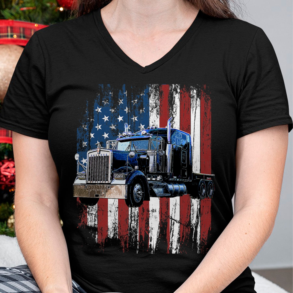 Best Truck Driver Life Shirt, Funny Trucker UnisexT-Shirt/Hoodie/Sweatshirt HLT00 - Trucker American Flag Truck Driver Truck Driver Gift T-Shirt