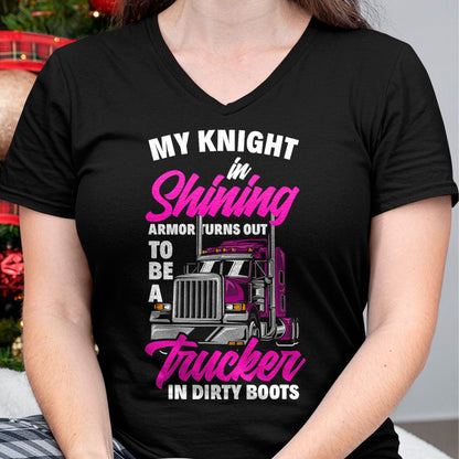 Best Truck Driver Life Shirt, Funny Trucker UnisexT-Shirt/Hoodie/Sweatshirt HLT00 - Funny Truck Driver Trucker Girlfriend Truckers Wife T-Shirt