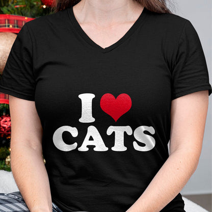 Cat Love Shirt, Funny Cat Lover Gift UnisexT-Shirt/Hoodie/Sweatshirt HLT00 - I Love Cats Cat T-Shirt (1)