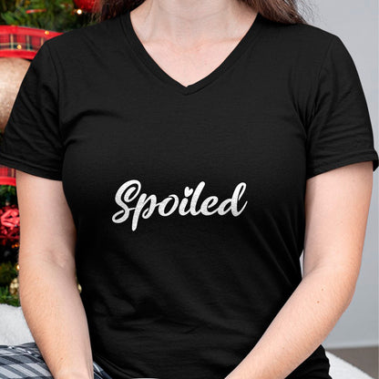 Best Wife Shirt, Wife and Husband Unisex T-Shirt/Hoodie/Sweatshirt HLT00 - Broke And Spoiled Matching Couples Funny T-Shirt