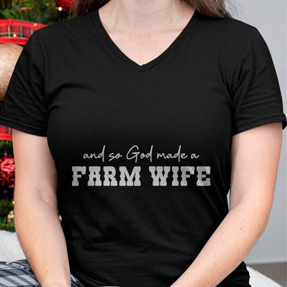 Best Farmer Life Shirt, Funny Farmer UnisexT-Shirt/Hoodie/Sweatshirt HLT00 - and So God Made A Farm Wife Women Girl Funny Farmer T-Shirt