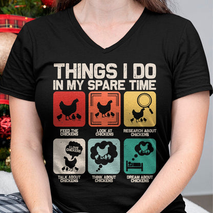 Best Farmer Life Shirt, Funny Farmer UnisexT-Shirt/Hoodie/Sweatshirt HLT00 - Things I Do in My Spare Time Funny Chicken Farmer Kids Teen T-Shirt