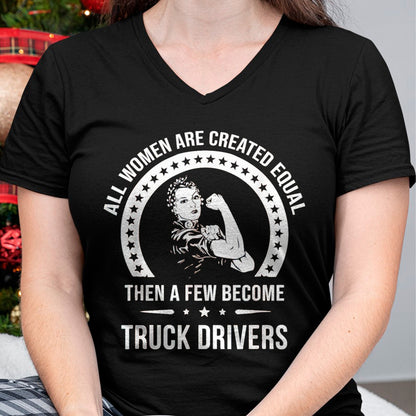 Best Truck Driver Life Shirt, Funny Trucker UnisexT-Shirt/Hoodie/Sweatshirt HLT00 - Truck Driver Shirts for Women  Truck Driver T-Shirt, Women, Olive Green, Large