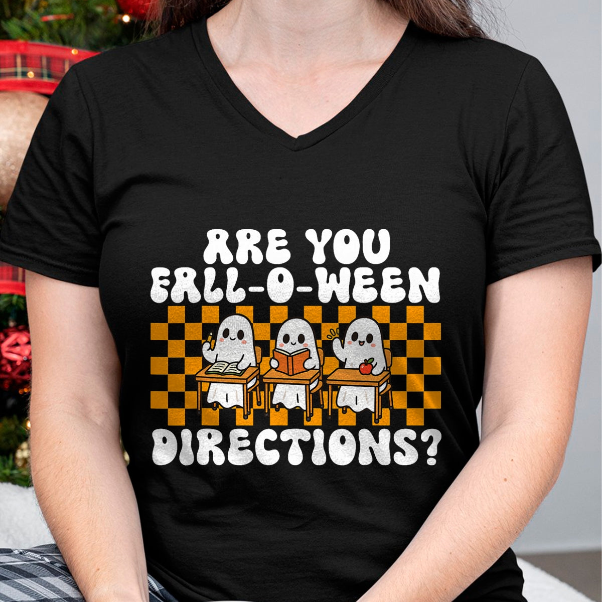 Best Teacher Shirt, Funny Teacher UnisexT-Shirt/Hoodie/Sweatshirt HLT00 - Halloween Teacher are You Fall-O-Ween Directions Spooky T-Shirt