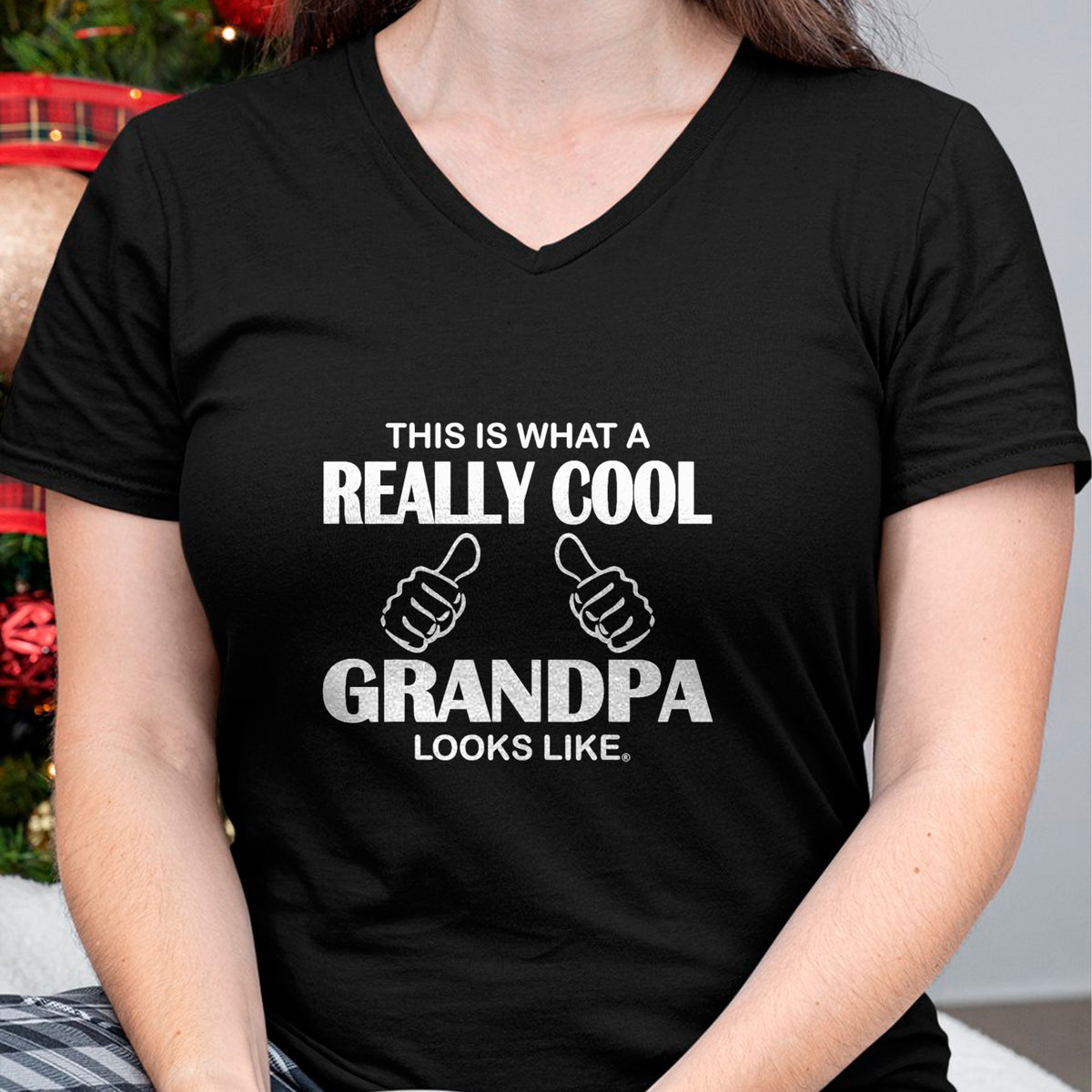 Best Grandpa Shirt, Proud Grandpa Unisex T-Shirt/Hoodie/Sweatshirt HLT00 - This Is What A Really Cool Grandpa Looks Like Funny T-Shirt T-Shirt (1)