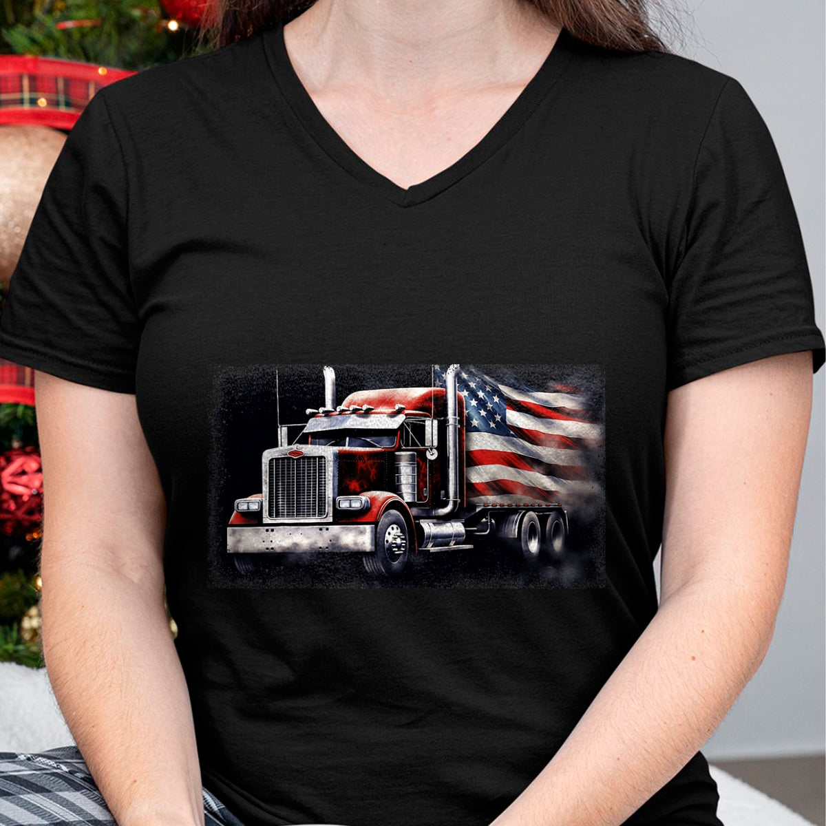 Best Truck Driver Life Shirt, Funny Trucker UnisexT-Shirt/Hoodie/Sweatshirt HLT00 - US American Flag Semi Truck Driver Trucker T-Shirt