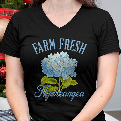 Best Farmer Life Shirt, Funny Farmer UnisexT-Shirt/Hoodie/Sweatshirt HLT00 - Hydrangea Farmers Market Gardening Farm A Fresh Hydrangea T-Shirt