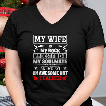 Best Wife Shirt, Wife and Husband Unisex T-Shirt/Hoodie/Sweatshirt HLT00 - Mens My Wife Is My Best Friend Awesome Hot Teacher Funny Husband T-Shirt