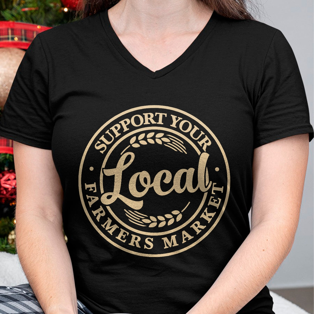 Best Farmer Life Shirt, Funny Farmer UnisexT-Shirt/Hoodie/Sweatshirt HLT00 - Support Your Local Farmers Market Design T-Shirt