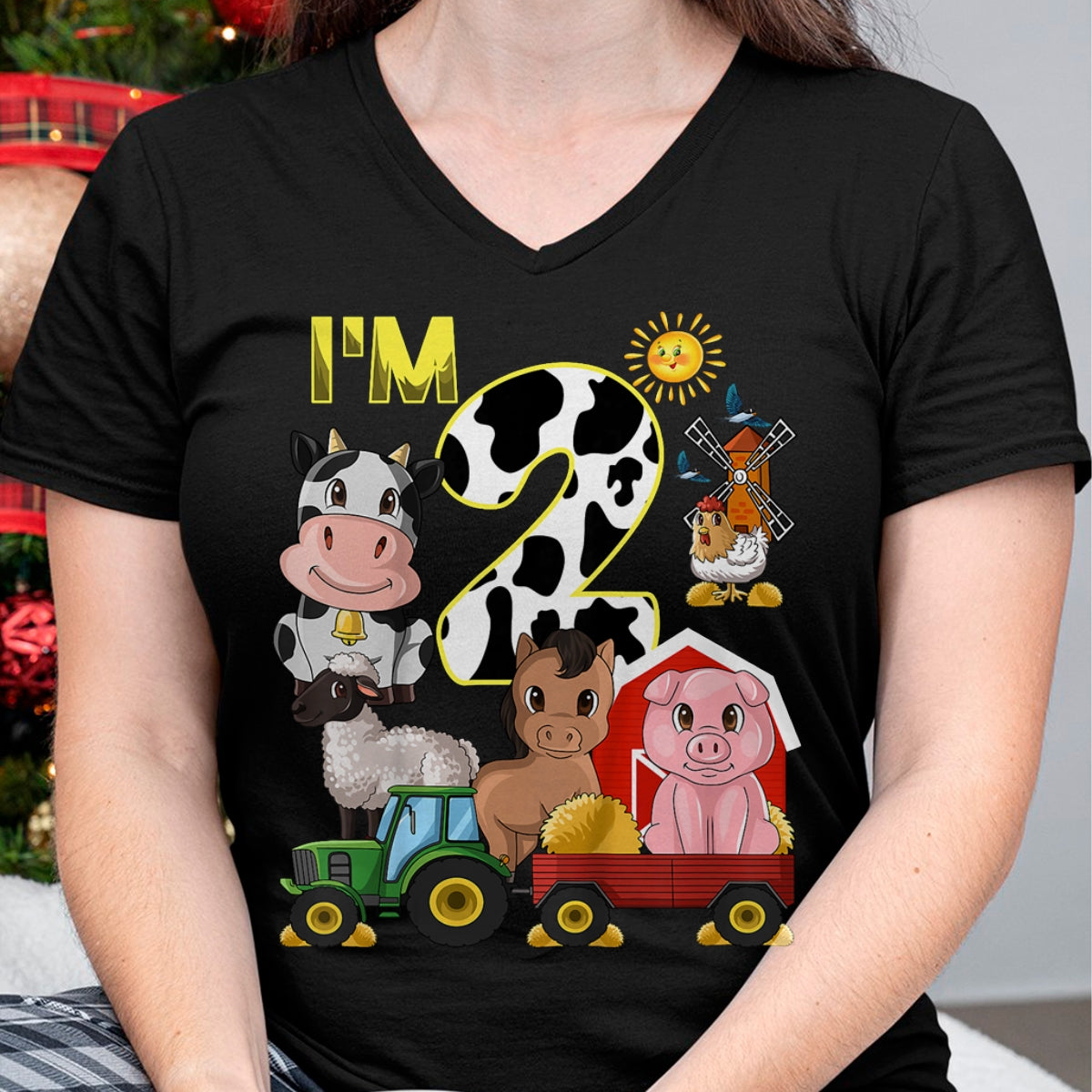 Best Farmer Life Shirt, Funny Farmer UnisexT-Shirt/Hoodie/Sweatshirt HLT00 - Kids Farm Animals Tractor 2nd Birthday 2 Year Old Birthday Party T-Shirt