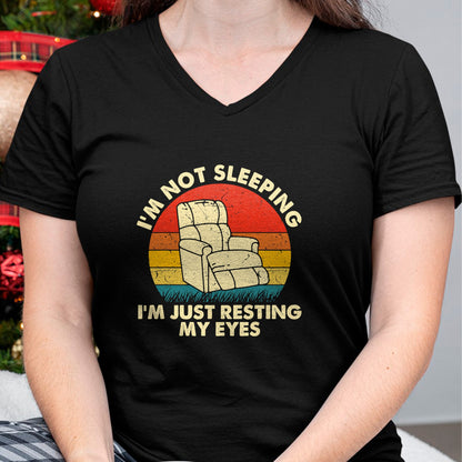 Best Grandpa Shirt, Proud Grandpa Unisex T-Shirt/Hoodie/Sweatshirt HLT00 -I'm Not Sleeping I'm Just Resting My Eyes Fathers Dad Joke T-Shirt