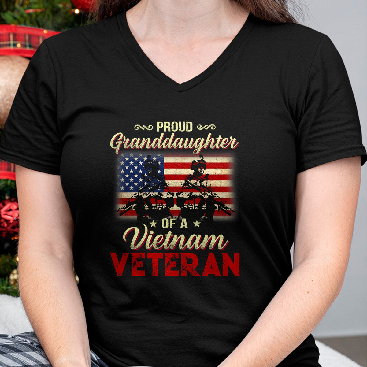 Best Grandpa Shirt, Proud Grandpa Unisex T-Shirt/Hoodie/Sweatshirt HLT00 - Proud Granddaughter Of A Vietnam Veteran Grandpa T-Shirt