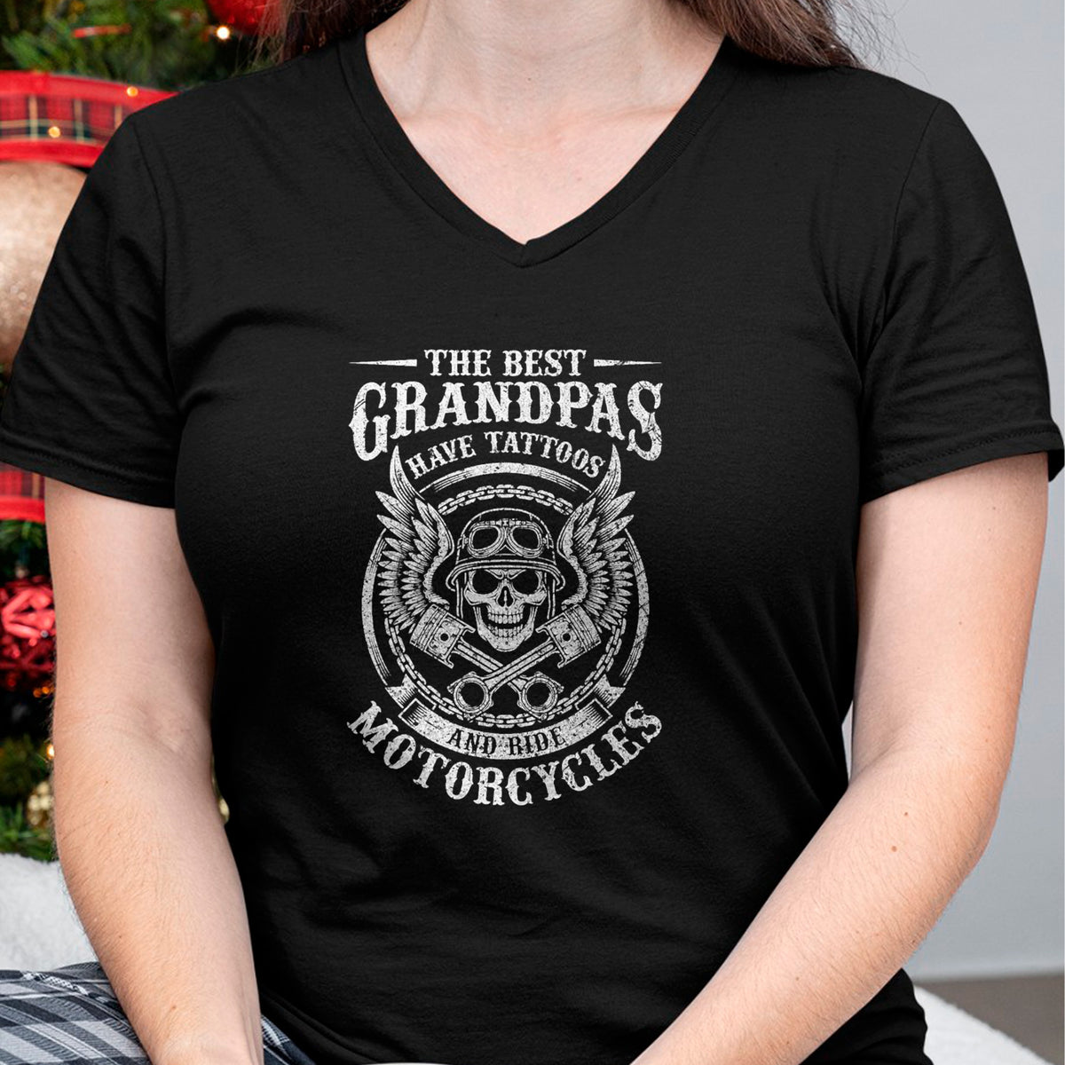 Best Grandpa Shirt, Proud Grandpa Unisex T-Shirt/Hoodie/Sweatshirt HLT00 -Best Grandpas Have Tattoos And Ride Motorcycles Biker Biking T-Shirt