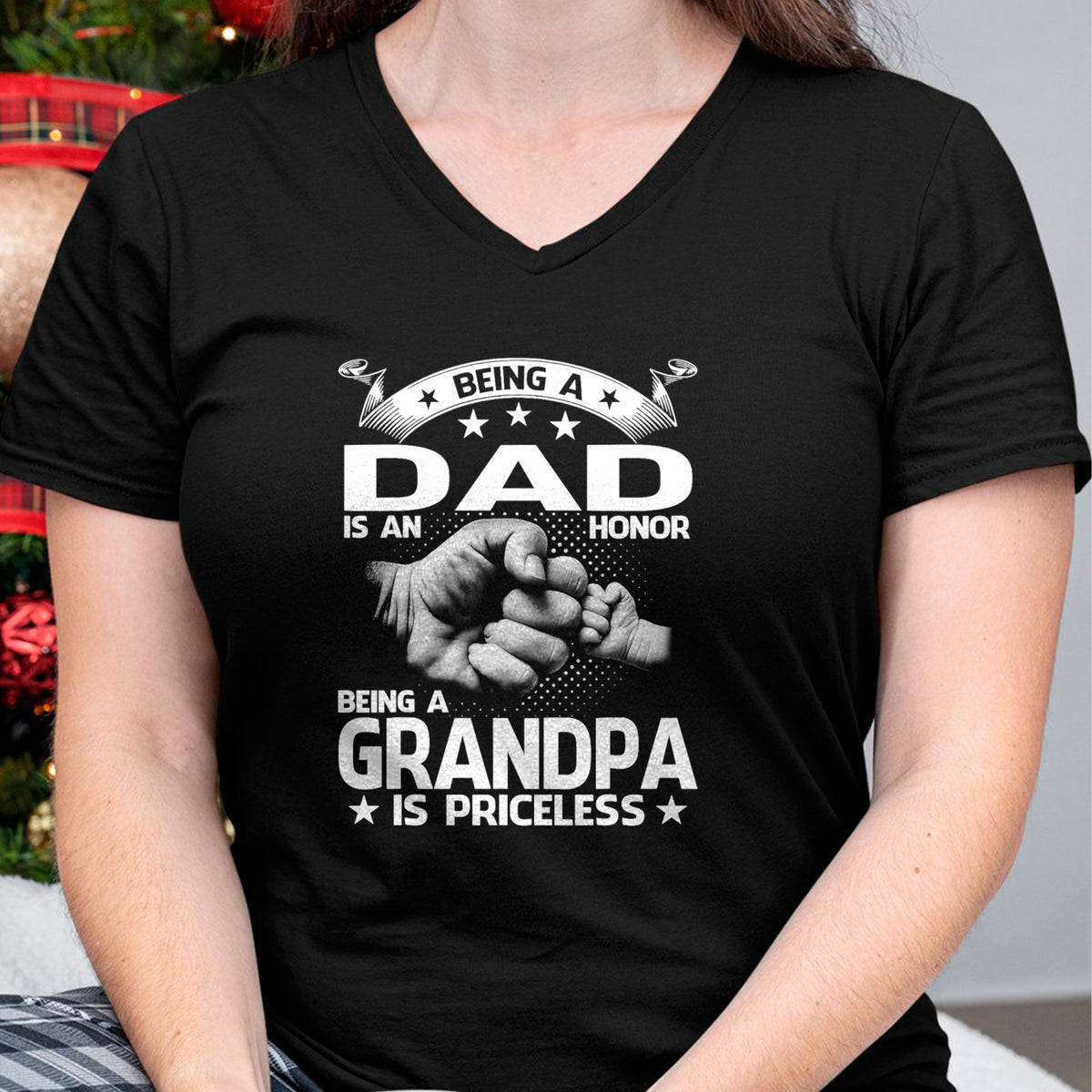Best Grandpa Shirt, Proud Grandpa Unisex T-Shirt/Hoodie/Sweatshirt HLT00 -Being A Dad Is An Honor Being A Grandpa Is Priceless T-Shirt