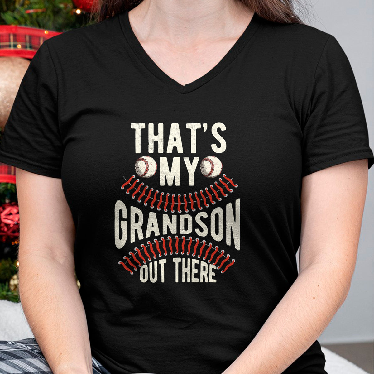 Best Grandpa Shirt, Proud Grandpa Unisex T-Shirt/Hoodie/Sweatshirt HLT00 - That's My Grandson Out There Baseball Men Grandpa Baseball T-Shirt