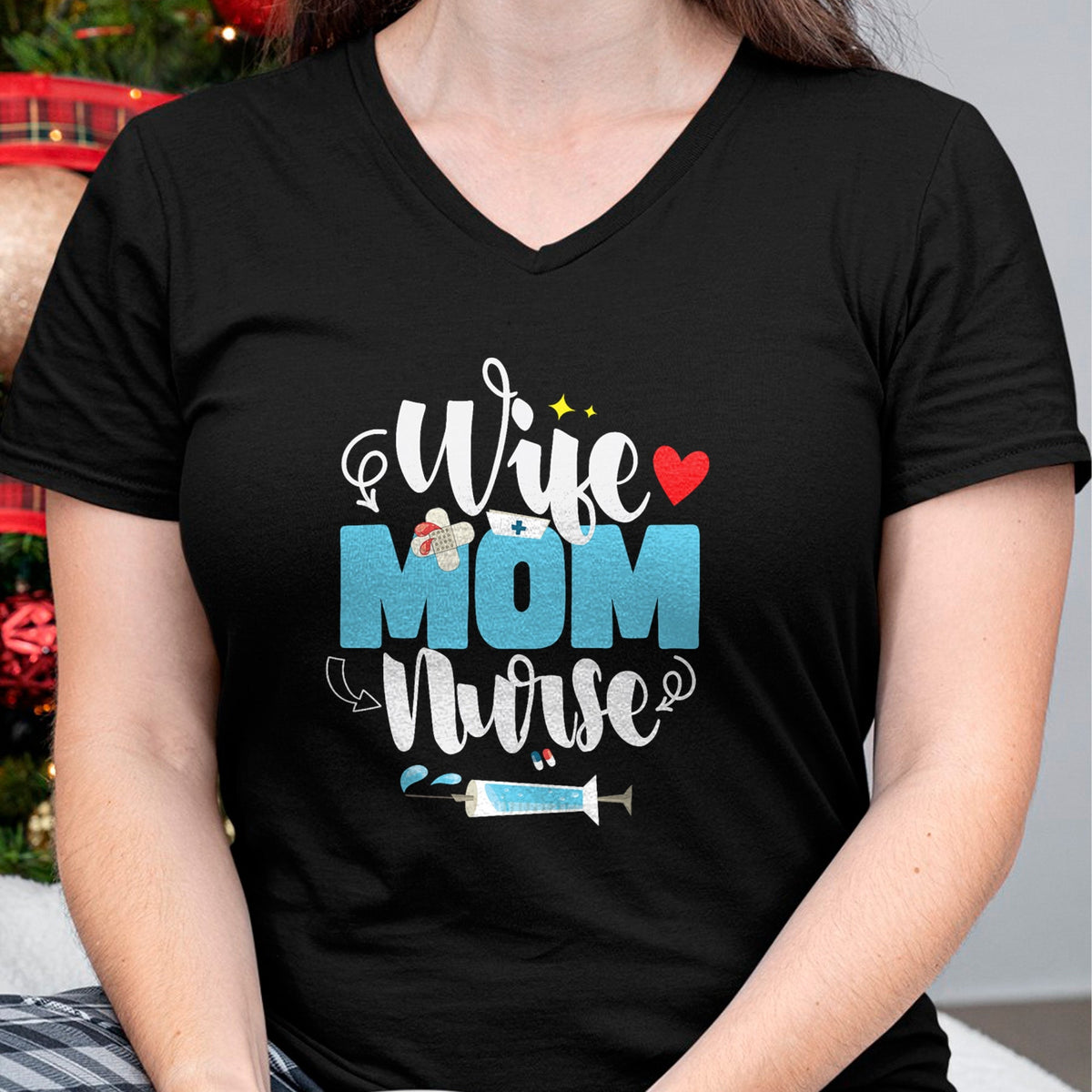 Funny Nurse Shirt, Nurse Unisex T-Shirt/Hoodie/Sweatshirt HLT00 - Wife Mom Nurse Mother's Day T-Shirt