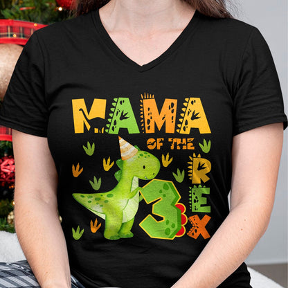 Best Dinosaur Lover Shirt, Funny Dinosaur UnisexT-Shirt/Hoodie/Sweatshirt HLT00 - Mama of The Three Rex 3rd Birthday Boy Dinosaur T-Rex T-Shirt