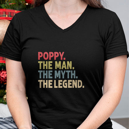 Best Grandpa Shirt, Proud Grandpa Unisex T-Shirt/Hoodie/Sweatshirt HLT00 - Poppy The Man The Myth the Legend Funny Grandpa Gift T-Shirt