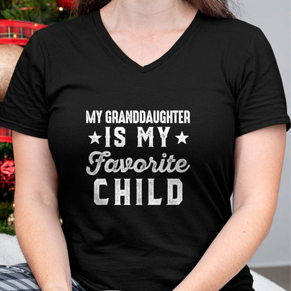 Best Grandpa Shirt, Proud Grandpa Unisex T-Shirt/Hoodie/Sweatshirt HLT00 - My Granddaughter is My Favorite Child Funny Grandpa Grandma T-Shirt