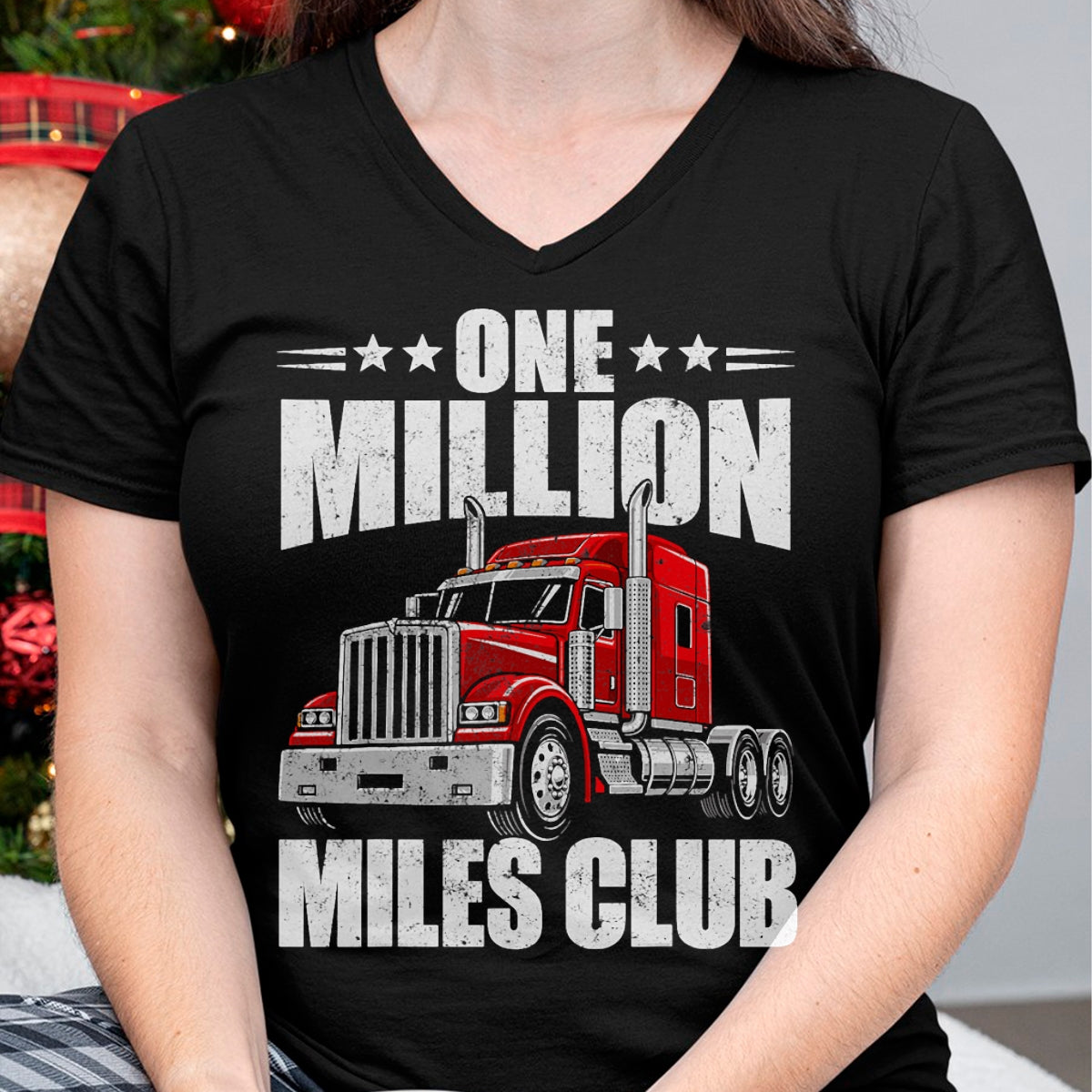 Best Truck Driver Life Shirt, Funny Trucker UnisexT-Shirt/Hoodie/Sweatshirt HLT00 - One Million Miles Club Funny Truck Driver Trucker T-Shirt