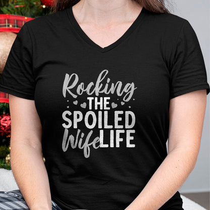 Best Wife Shirt, Wife and Husband Unisex T-Shirt/Hoodie/Sweatshirt HLT00 - Gift for wife T shirt, spoiled wife   Funny Spoiled Wife Art For Women Husband Spoiled Wife Life Pre (3)
